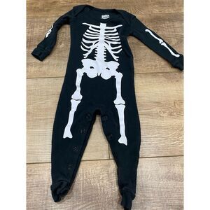 Baby’s Black Skeleton Jumpsuit